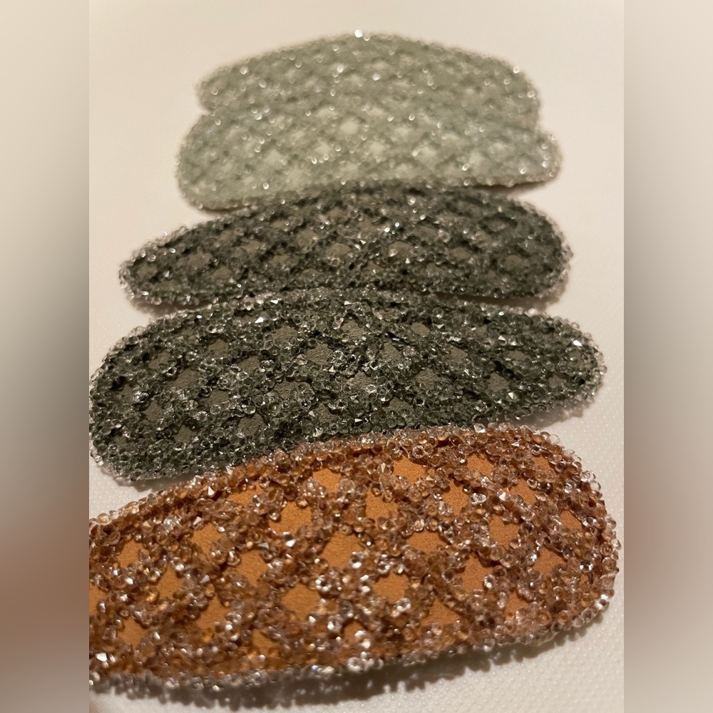 Anthropologie Disco Hair Clip Set